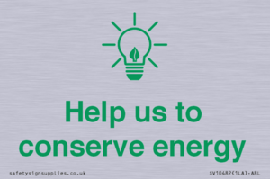 Help us to conserve energy 